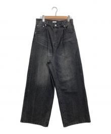 yae（ヤエ）の古着「Super wide mens like denim」｜ブラック
