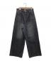 YAE（ヤエ）の古着「Super wide mens like denim」｜ブラック