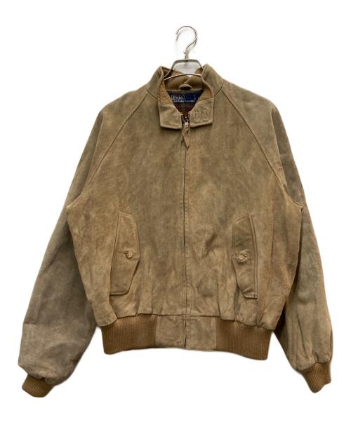 POLO RALPH LAUREN（ポロ・ラルフローレン）POLO RALPH LAUREN (ポロ・ラルフローレン) 90'S スウェードブルゾン ベージュ サイズ:Lの古着・服飾アイテム
