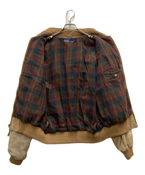 POLO RALPH LAUREN（ポロ・ラルフローレン）POLO RALPH LAUREN (ポロ・ラルフローレン) 90'S スウェードブルゾン ベージュ サイズ:Lの古着・服飾アイテム