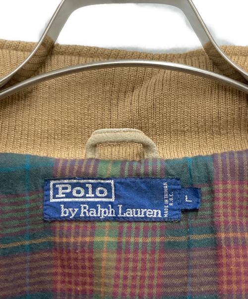 POLO RALPH LAUREN（ポロ・ラルフローレン）POLO RALPH LAUREN (ポロ・ラルフローレン) 90'S スウェードブルゾン ベージュ サイズ:Lの古着・服飾アイテム