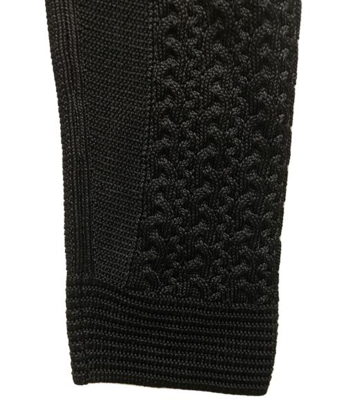 HERMES（エルメス）HERMES (エルメス) 切替リブ編みハイネックニット ブラック サイズ:38の古着・服飾アイテム