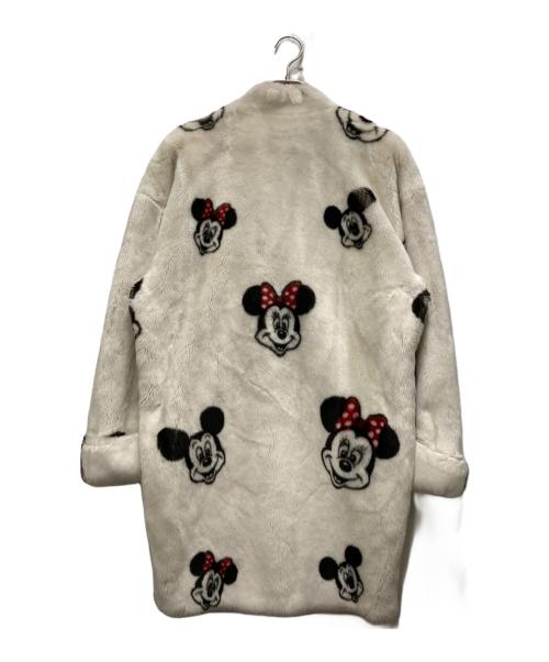 Apparence（アパランス）Apparence (アパランス) DISNEY (ディズニー) 90'S ミッキー＆ミニーフェイクファーコート ホワイト サイズ:FREEの古着・服飾アイテム