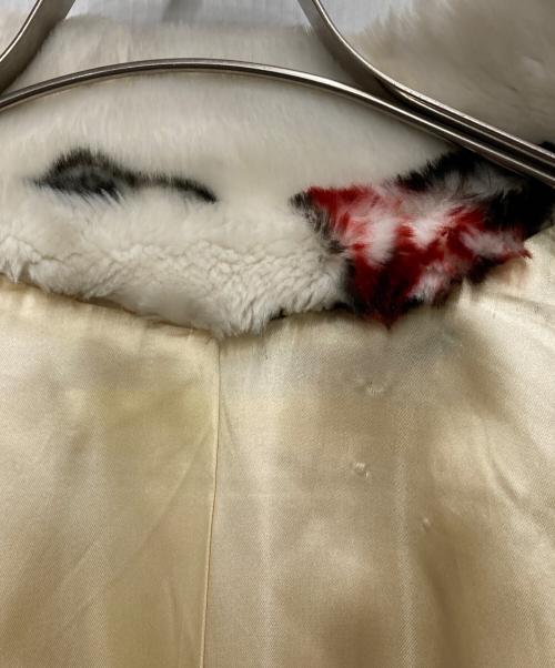 Apparence（アパランス）Apparence (アパランス) DISNEY (ディズニー) 90'S ミッキー＆ミニーフェイクファーコート ホワイト サイズ:FREEの古着・服飾アイテム