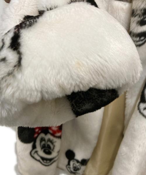 Apparence（アパランス）Apparence (アパランス) DISNEY (ディズニー) 90'S ミッキー＆ミニーフェイクファーコート ホワイト サイズ:FREEの古着・服飾アイテム