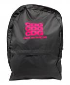 COMME des GARCONSコムデギャルソン）の古着「FLUORESCENT PRINTED BACKPACK」｜ブラック