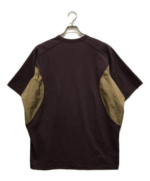 KOLOR（カラー）KOLOR (カラー) 切替Tシャツ ワインレッド サイズ:3の古着・服飾アイテム