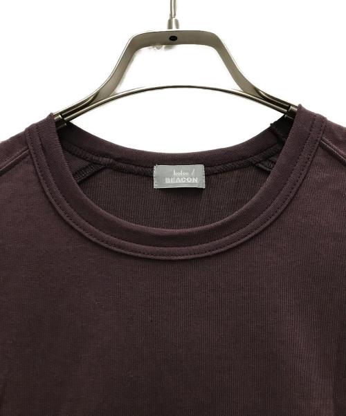 KOLOR（カラー）KOLOR (カラー) 切替Tシャツ ワインレッド サイズ:3の古着・服飾アイテム