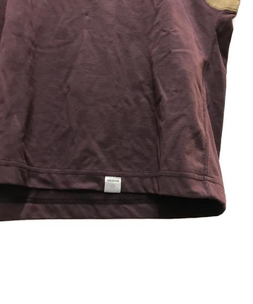 KOLOR（カラー）KOLOR (カラー) 切替Tシャツ ワインレッド サイズ:3の古着・服飾アイテム