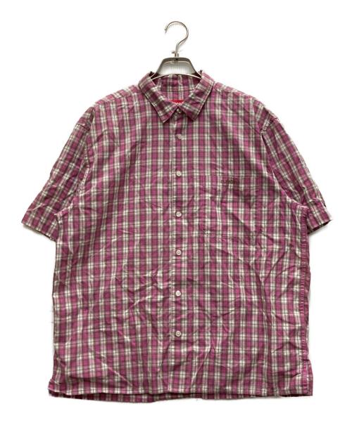 SUPREME（シュプリーム）SUPREME (シュプリーム) Mini Plaid S/S Shirt ピンク サイズ:Mの古着・服飾アイテム