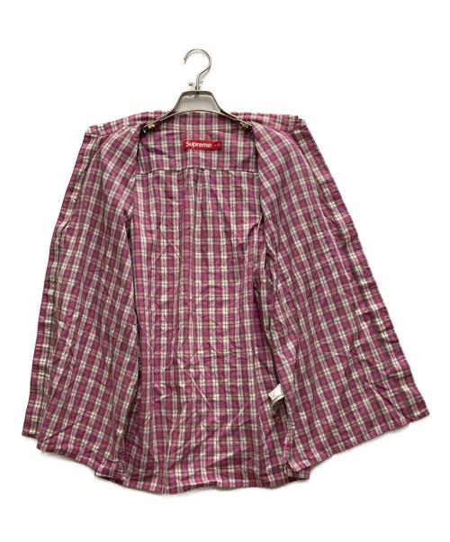SUPREME（シュプリーム）SUPREME (シュプリーム) Mini Plaid S/S Shirt ピンク サイズ:Mの古着・服飾アイテム