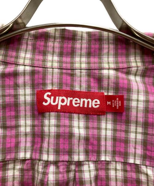SUPREME（シュプリーム）SUPREME (シュプリーム) Mini Plaid S/S Shirt ピンク サイズ:Mの古着・服飾アイテム