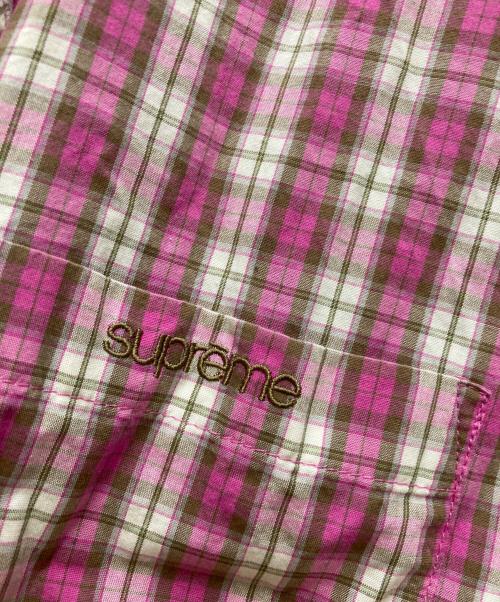 SUPREME（シュプリーム）SUPREME (シュプリーム) Mini Plaid S/S Shirt ピンク サイズ:Mの古着・服飾アイテム