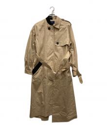 AULA AILA×Soffitto（アウラアイラ×ソフィット）の古着「ハーフコンビトレンチコート」｜ベージュ