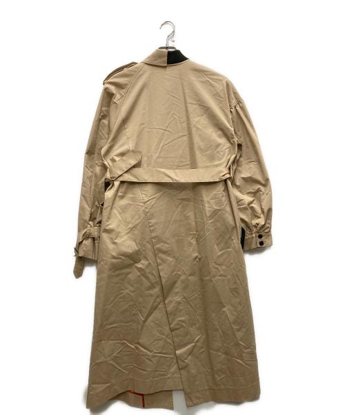 AULA AILA（アウラアイラ）AULA AILA (アウラアイラ) Soffitto (ソフィット) ハーフコンビトレンチコート ベージュの古着・服飾アイテム