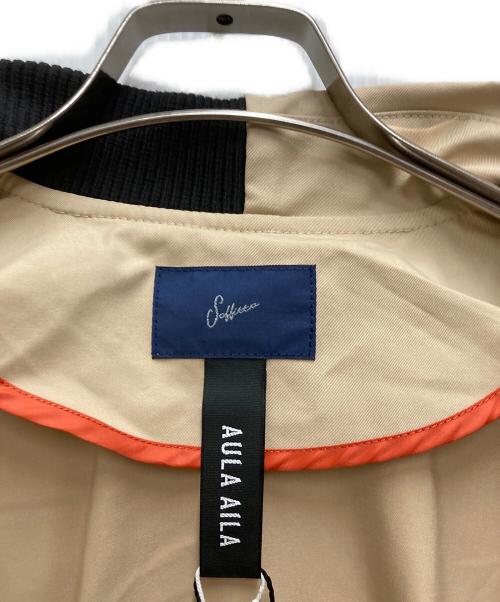 AULA AILA（アウラアイラ）AULA AILA (アウラアイラ) Soffitto (ソフィット) ハーフコンビトレンチコート ベージュの古着・服飾アイテム