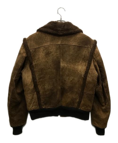 Schott（ショット）Schott (ショット) ムートンジャケット ブラウン サイズ:38の古着・服飾アイテム