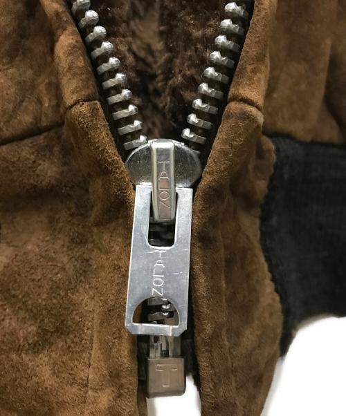 Schott（ショット）Schott (ショット) ムートンジャケット ブラウン サイズ:38の古着・服飾アイテム