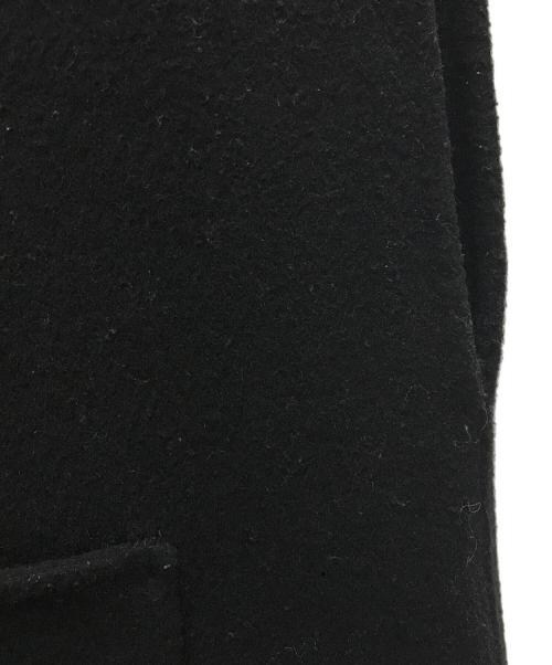 M-premierBLACK（エムプルミエブラック）M-premierBLACK (エムプルミエブラック) リバービーバージレノースリーブコート ブラック サイズ:38の古着・服飾アイテム