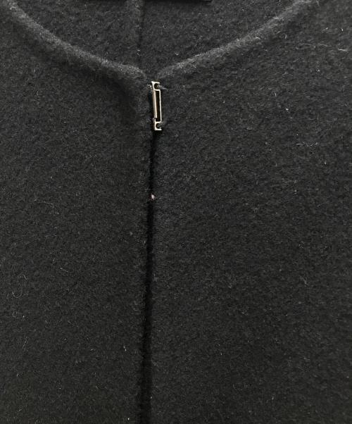 M-premierBLACK（エムプルミエブラック）M-premierBLACK (エムプルミエブラック) リバービーバージレノースリーブコート ブラック サイズ:38の古着・服飾アイテム