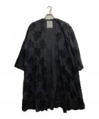 BEARDSLEYビアズリー）の古着「刺繍羽織ワンピース」｜ブラック