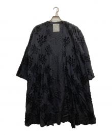 BEARDSLEY（ビアズリー）の古着「刺繍羽織ワンピース」｜ブラック