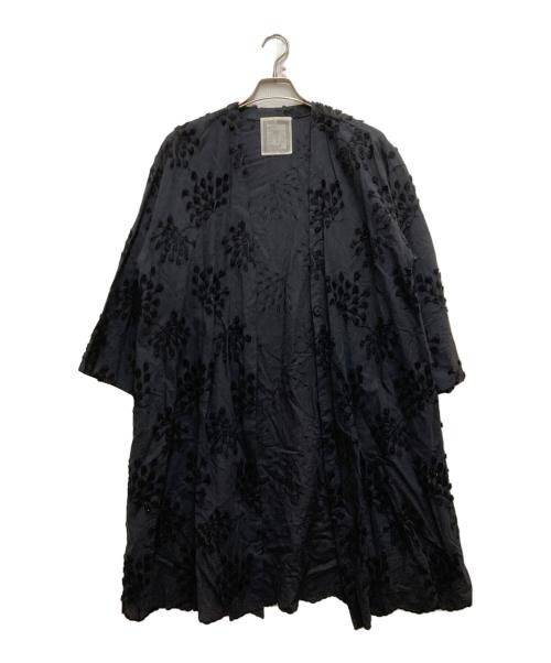 BEARDSLEY（ビアズリー）BEARDSLEY (ビアズリー) 刺繍羽織ワンピース ブラック サイズ:FREEの古着・服飾アイテム