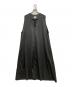 Honnete（オネット）の古着「SLEEVELESS V WIDE DRESS」｜グレー