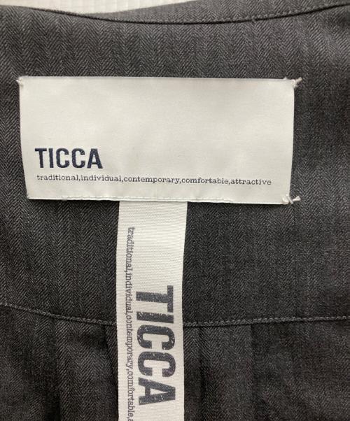 ticca（ティッカ）ticca (ティッカ) シャツワンピース グレー サイズ:FREEの古着・服飾アイテム