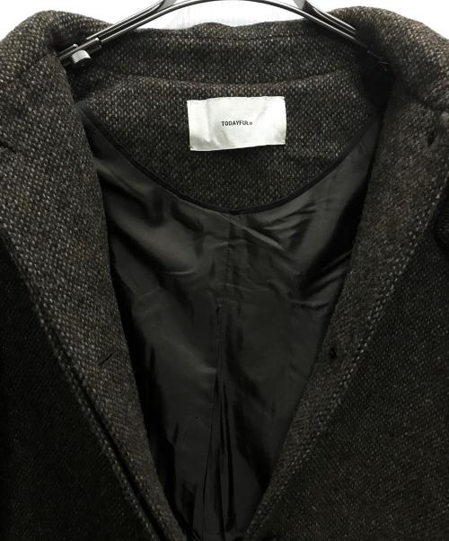 TODAYFUL（トゥデイフル）TODAYFUL (トゥデイフル) Mixwool Raglan Coat ブラウン サイズ:36の古着・服飾アイテム