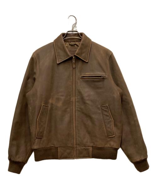 ST JOHN'S BAY（セントジョンズベイ）ST JOHN'S BAY (セントジョンズベイ) 90sレザージャケット ブラウン サイズ:Ⅿの古着・服飾アイテム