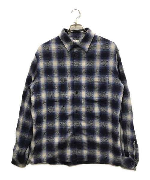 CHALLENGER（チャレンジャー）CHALLENGER (チャレンジャー) オンブレチェックシャツ ブルー サイズ:Mの古着・服飾アイテム