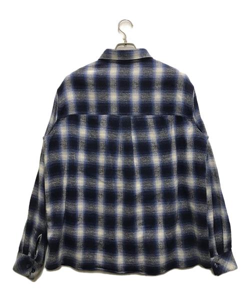 CHALLENGER（チャレンジャー）CHALLENGER (チャレンジャー) オンブレチェックシャツ ブルー サイズ:Mの古着・服飾アイテム