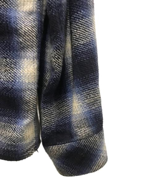 CHALLENGER（チャレンジャー）CHALLENGER (チャレンジャー) オンブレチェックシャツ ブルー サイズ:Mの古着・服飾アイテム