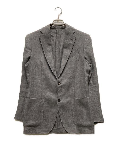 LARDINI（ラルディーニ）LARDINI (ラルディーニ) ウールリネンジャケット グレー サイズ:44の古着・服飾アイテム