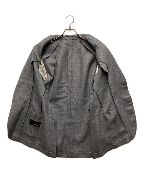 LARDINI（ラルディーニ）LARDINI (ラルディーニ) ウールリネンジャケット グレー サイズ:44の古着・服飾アイテム