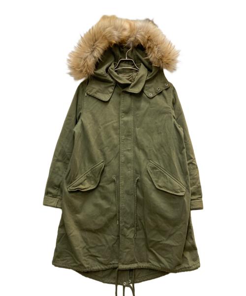 MINEDENIM（マインデニム）MINEDENIM (マインデニム) Denim Quilt Liner Mods CTモッズコート カーキ サイズ:1の古着・服飾アイテム