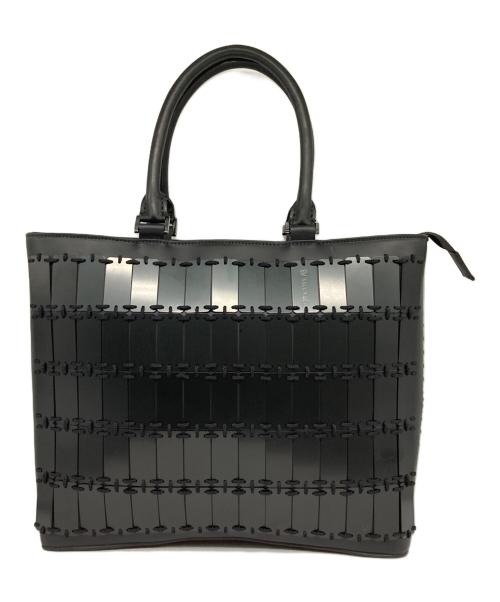 miyake（ミヤケ デザイン スタジオ）MIYAKE (ミヤケ デザイン スタジオ) サムライ甲冑バッグ ブラックの古着・服飾アイテム