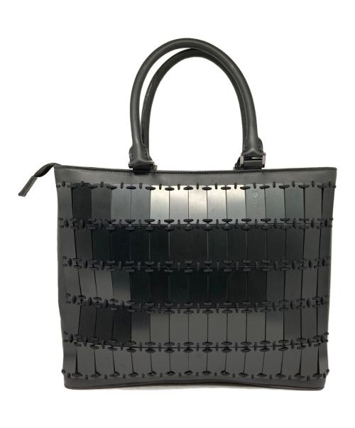 miyake（ミヤケ デザイン スタジオ）MIYAKE (ミヤケ デザイン スタジオ) サムライ甲冑バッグ ブラックの古着・服飾アイテム