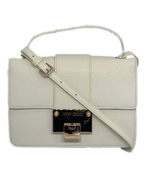 JIMMY CHOO（ジミーチュウ）JIMMY CHOO (ジミーチュウ) 2WAYショルダーバッグ ホワイトの古着・服飾アイテム