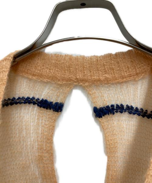 A CCORDION（アコーディオン）A CCORDION (アコーディオン) MOHAIR BORDER KNIT オレンジ サイズ:不明の古着・服飾アイテム