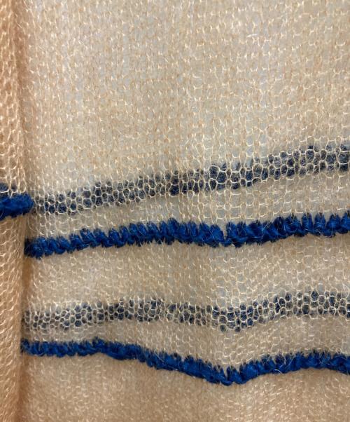 A CCORDION（アコーディオン）A CCORDION (アコーディオン) MOHAIR BORDER KNIT オレンジ サイズ:不明の古着・服飾アイテム