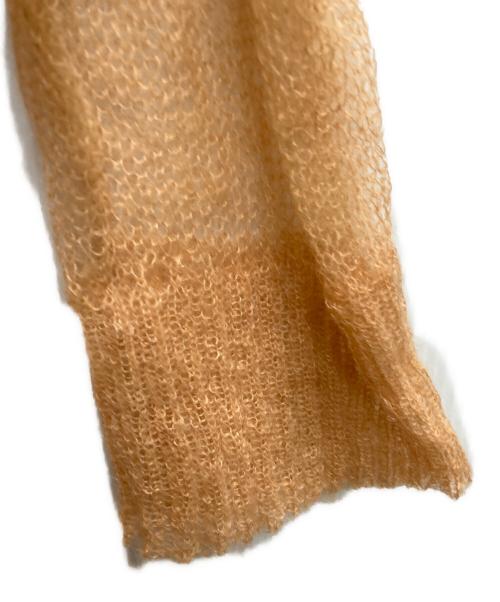 A CCORDION（アコーディオン）A CCORDION (アコーディオン) MOHAIR BORDER KNIT オレンジ サイズ:不明の古着・服飾アイテム
