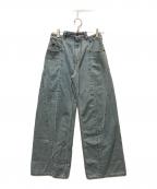 Maison Margielaメゾンマルジェラ）の古着「ワイドデニムパンツ」｜ブルー
