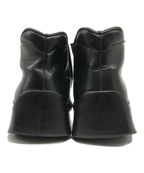 PRADA（プラダ）PRADA (プラダ) サイドゴアブーツ ブラック サイズ:5 1/2の古着・服飾アイテム