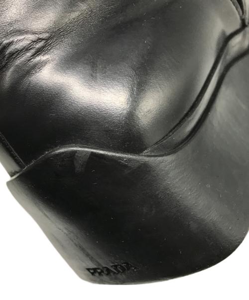 PRADA（プラダ）PRADA (プラダ) サイドゴアブーツ ブラック サイズ:5 1/2の古着・服飾アイテム