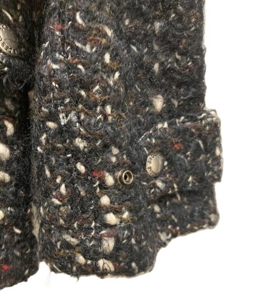 JUNYA WATANABE COMME des GARCONS（(ジュンヤワタナベ コムデギャルソン）JUNYA WATANABE COMME des GARCONS (ジュンヤワタナベ コムデギャルソン) ノーカラーツイードジャケット ブラック サイズ:Sの古着・服飾アイテム