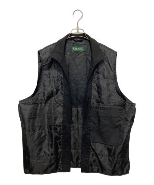 LAUREN RALPH LAUREN（ローレンラルフローレン）LAUREN RALPH LAUREN (ローレンラルフローレン) ライナー付きスタンドカラーコート ブラック サイズ:XXLの古着・服飾アイテム