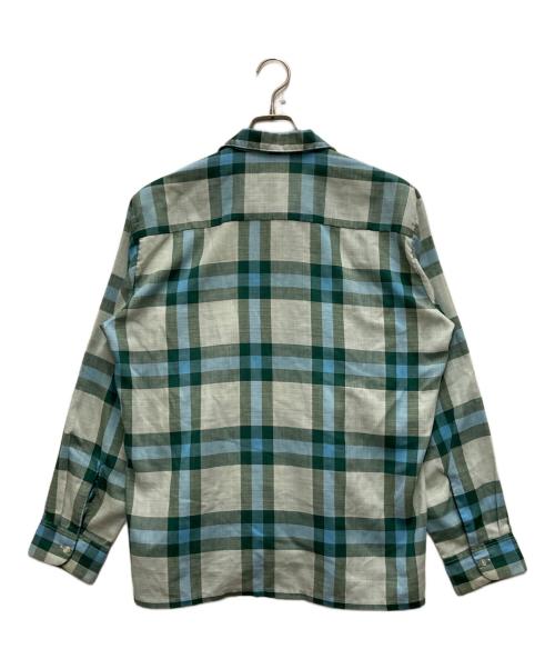 PERMANENT PRESS（パーマネントプレス）PERMANENT PRESS (パーマネントプレス) 60's 開襟チェックシャツ グリーン サイズ:Ⅿの古着・服飾アイテム