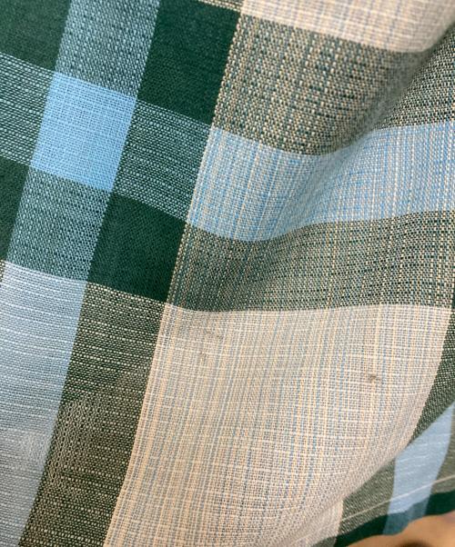 PERMANENT PRESS（パーマネントプレス）PERMANENT PRESS (パーマネントプレス) 60's 開襟チェックシャツ グリーン サイズ:Ⅿの古着・服飾アイテム